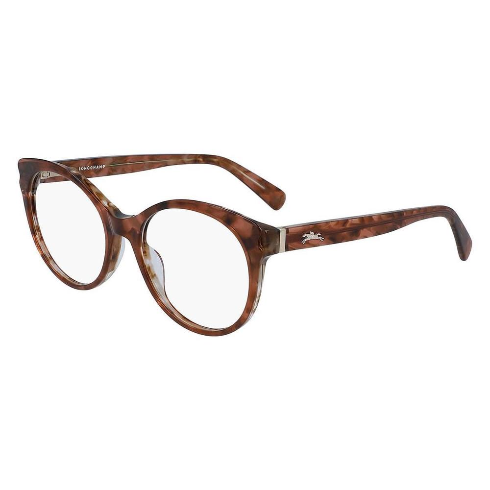 NEW Longchamp LO2628 751 Peach Havana Eyeglasses 52mm with Case